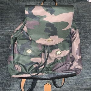 Coach camo backpack. Brand new!